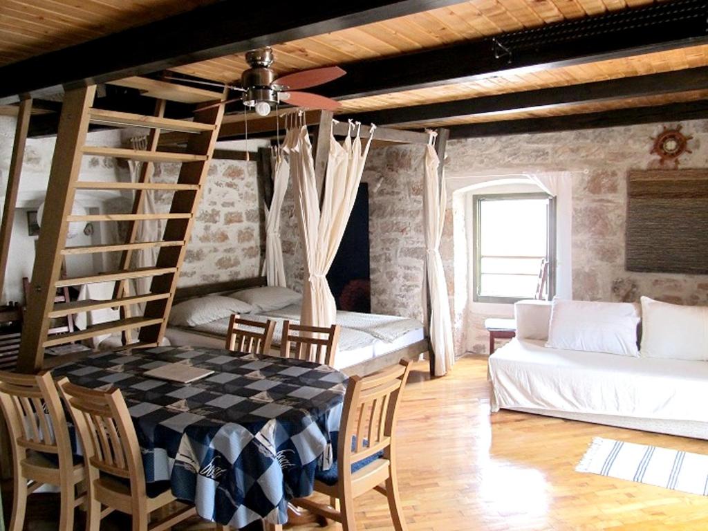 Posteľ alebo postele v izbe v ubytovaní Seaside Apartment in Betina