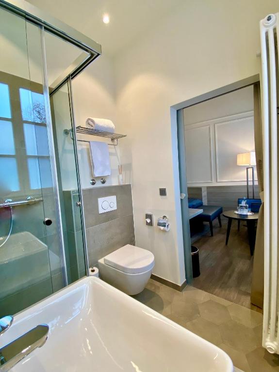 Koupelna v ubytování Hotel Domhof