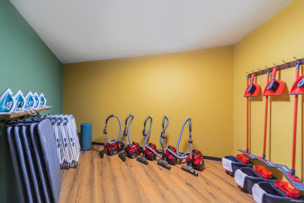 Fitness centrum a/nebo fitness zařízení v ubytování Black F House - Serviced Apartments