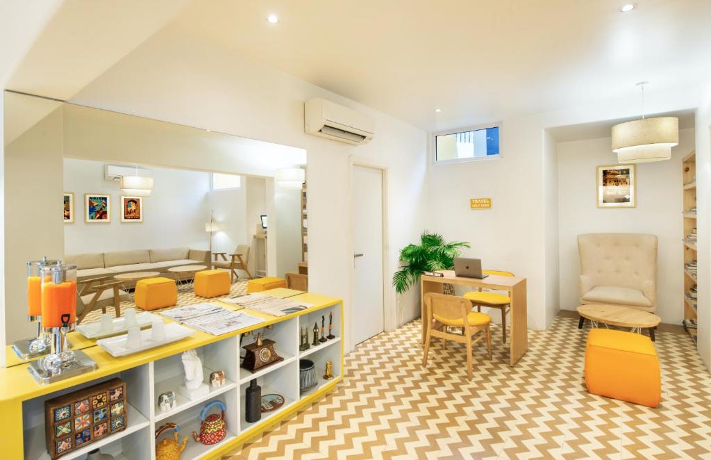 Zona de estar de bloomrooms @ Janpath