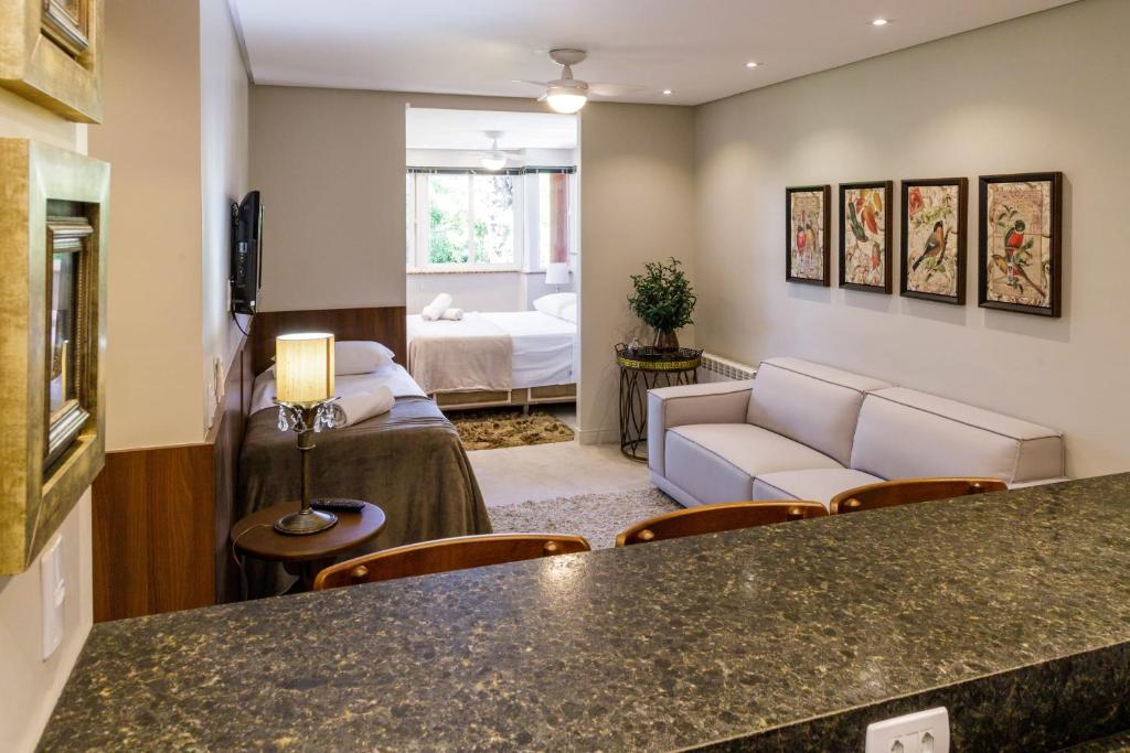 Apto de 1 quarto para 4 pessoas na melhor localização de Gramado  Apto de 1 quarto para 4 pessoas na melhor localização de Gramado