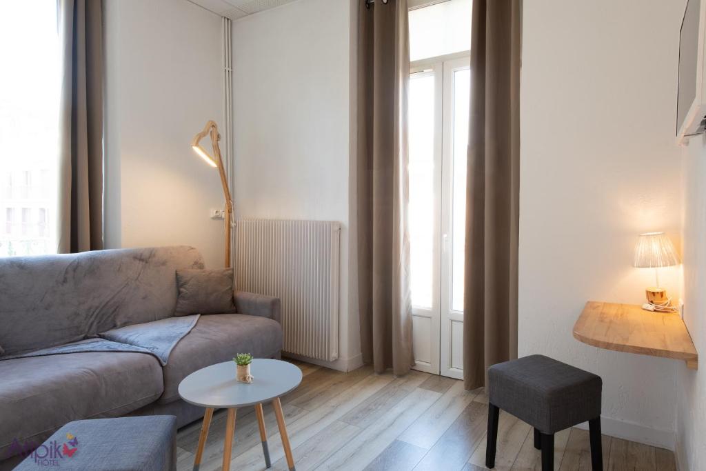 Posezení v ubytování Atipik Hôtel