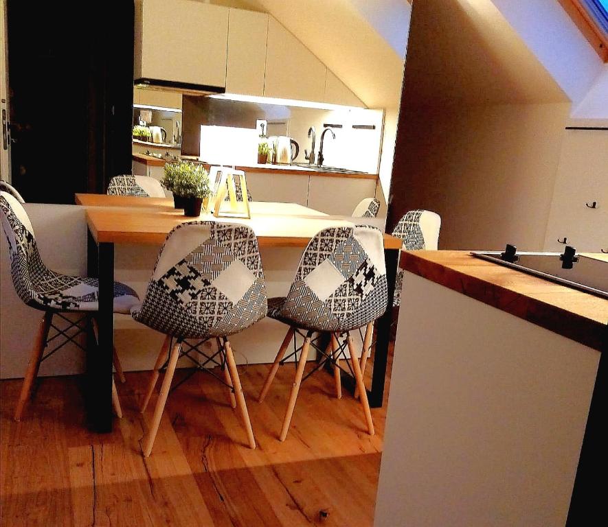 Kuchyň nebo kuchyňský kout v ubytování Brunetti Apartmány Jeseníky