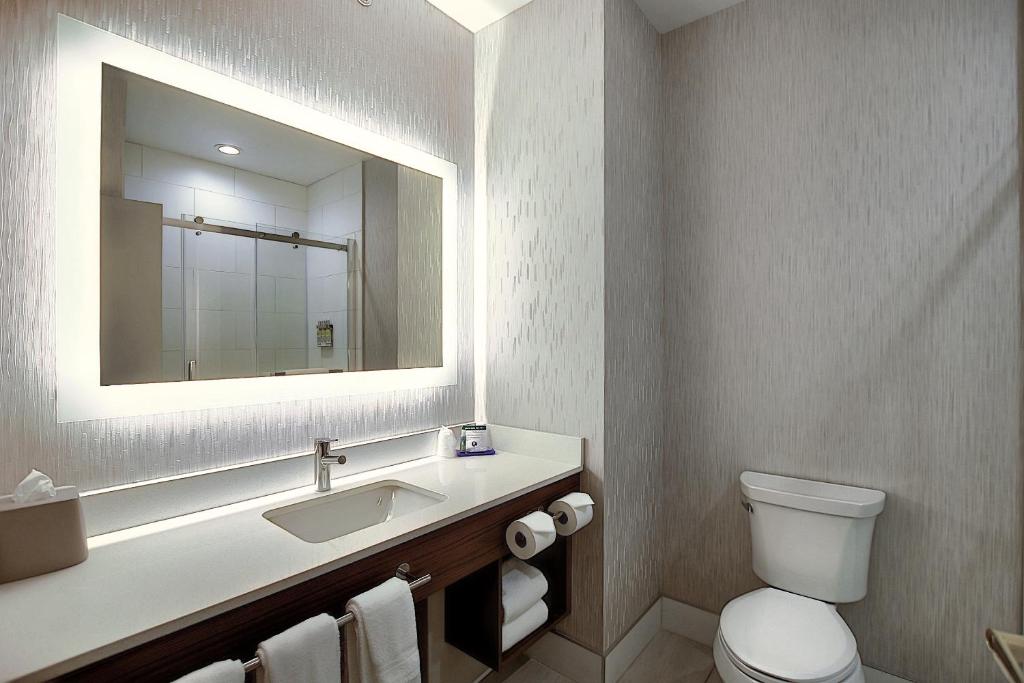 Koupelna v ubytování Holiday Inn Express Airport Calgary by IHG