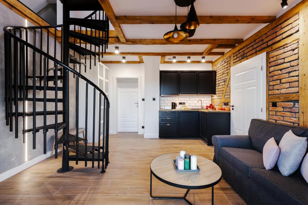Kuchyňa alebo kuchynka v ubytovaní Apartamenty AstoriA