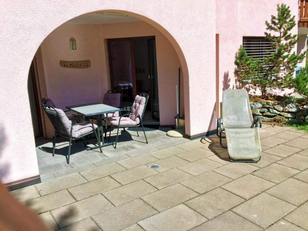Patio nebo venkovní prostory v ubytování Haus Belvédère