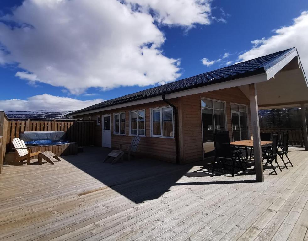Balcone o terrazza di Hotel Kjarnalundur- Aurora Dream - Lodges and Rooms