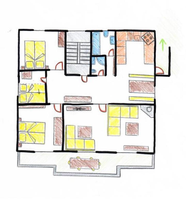 Plànol de BaseCamp Apartments