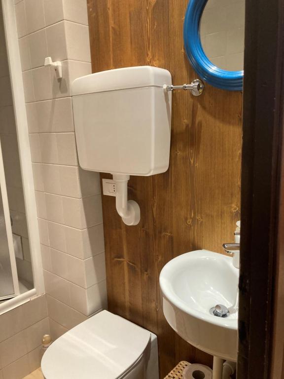 Koupelna v ubytování Chalet Vicino a Cortina