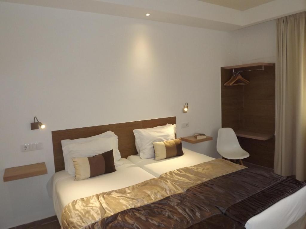 Uma cama ou camas num quarto em Hotel Mar Azul