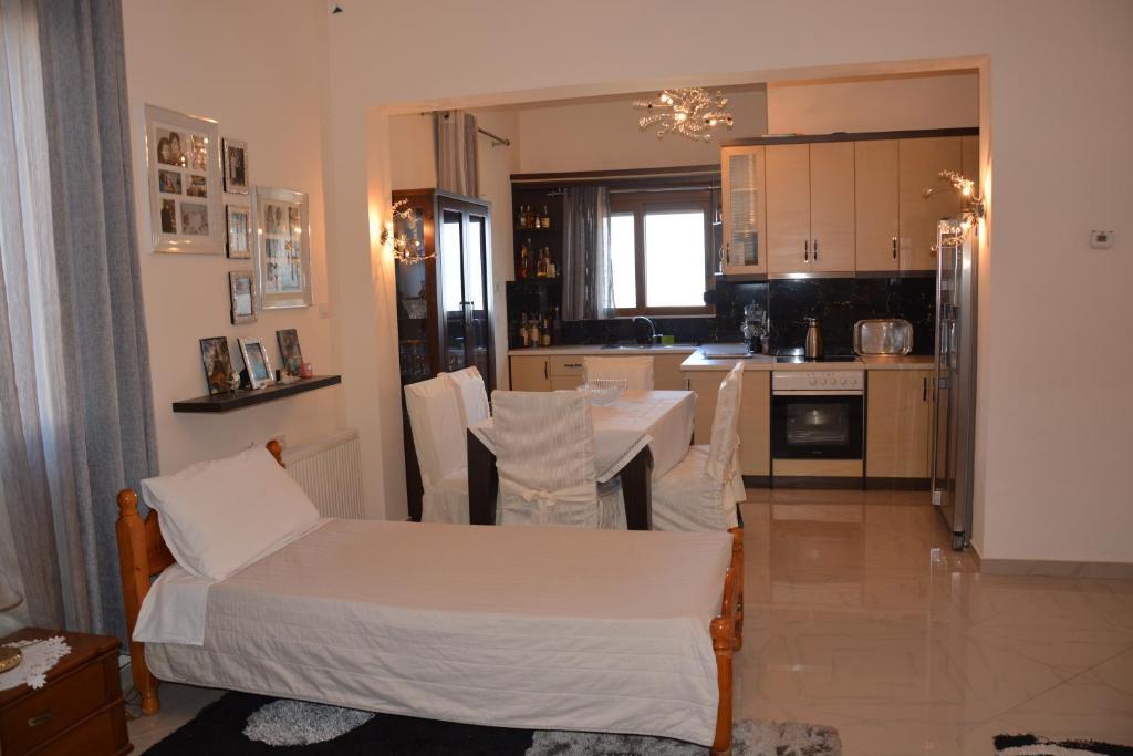 Kuchyň nebo kuchyňský kout v ubytování Guest house Memushi