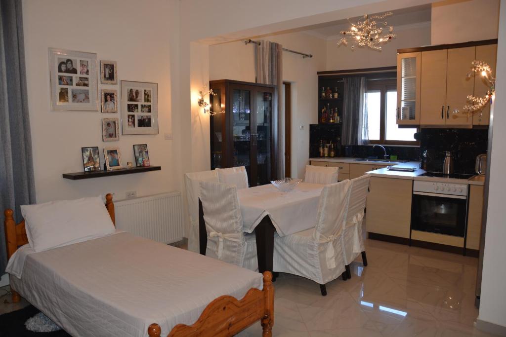 Kuchyň nebo kuchyňský kout v ubytování Guest house Memushi