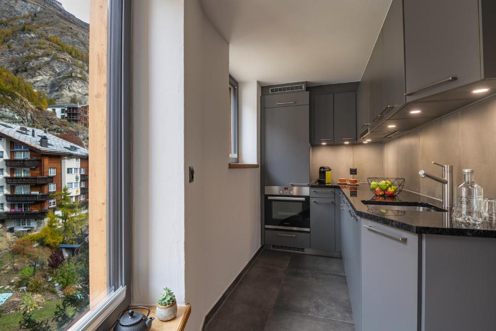 Kuchyň nebo kuchyňský kout v ubytování 22 Summits Apartments