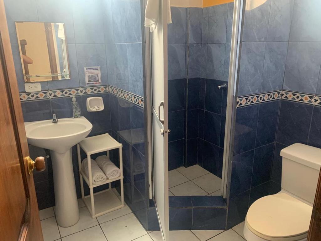 Koupelna v ubytování Hotel Kemarios