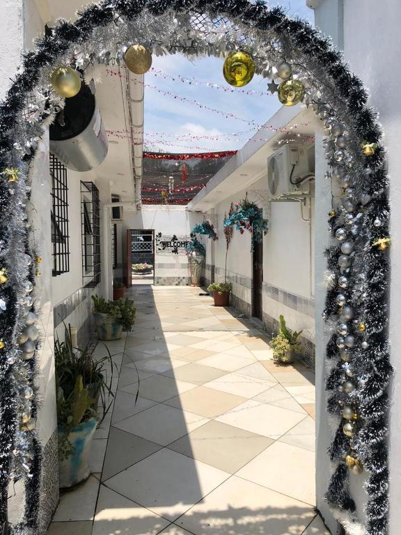 an archway in a building with christmas decorations at Casa 57 in Pietermaritzburg