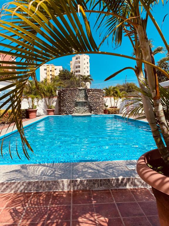 Bazén v ubytování Hotel Kemarios nebo v jeho okolí