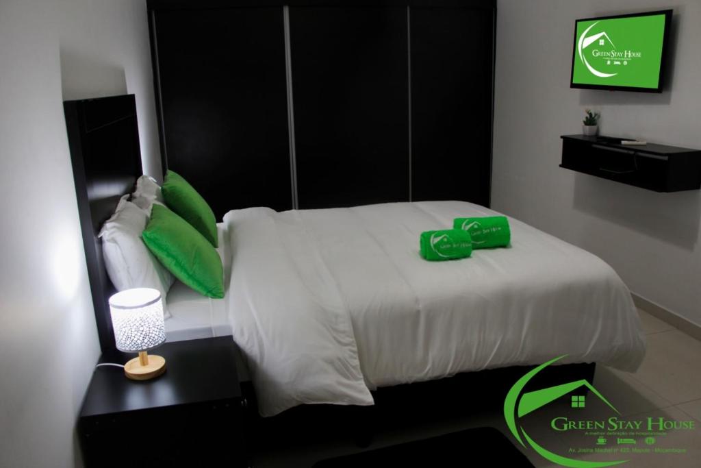 Katil atau katil-katil dalam bilik di Green Stay house