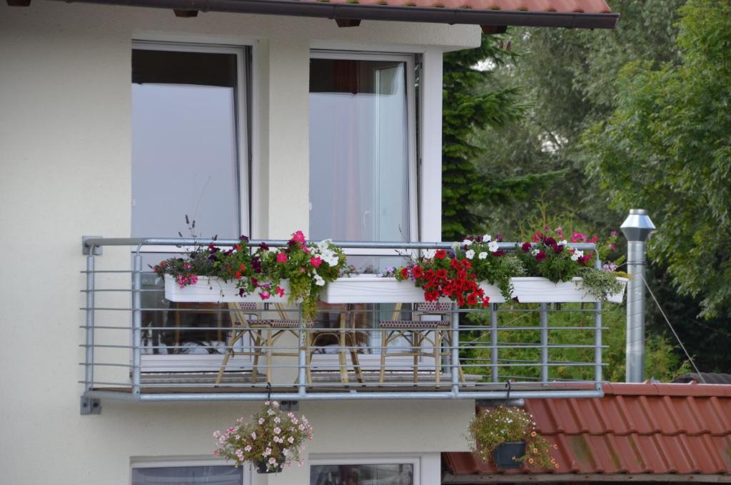 Balkón nebo terasa v ubytování Hotel zur Brücke