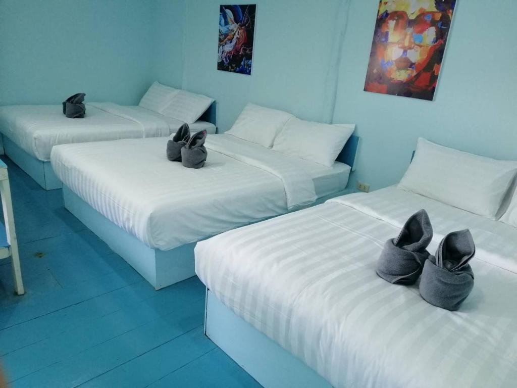 Postel nebo postele na pokoji v ubytování Koh Chang Baanrimtalay