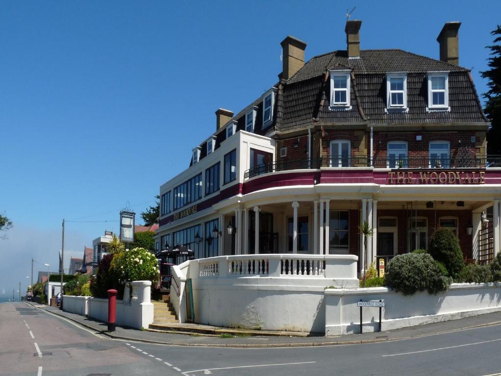 a large building on the side of a street at The Woodvale in Cowes