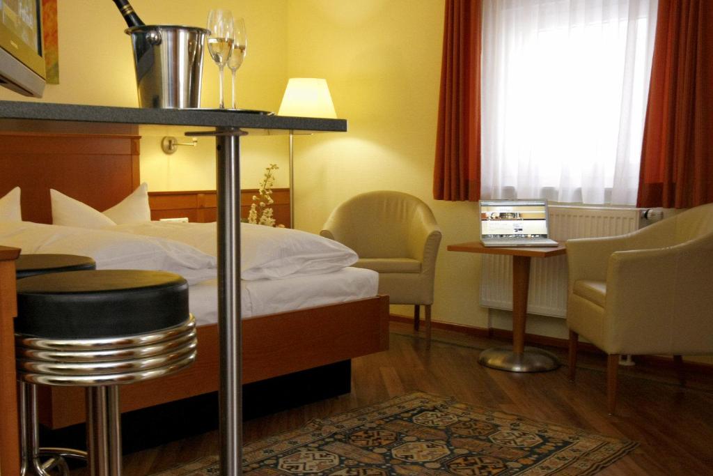 Postel nebo postele na pokoji v ubytování Gästehaus Kral