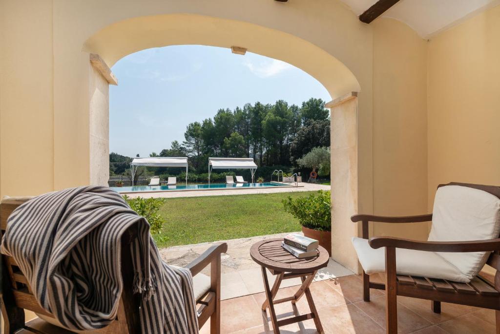 Posezení v ubytování Monnaber Nou Finca Hotel & Spa