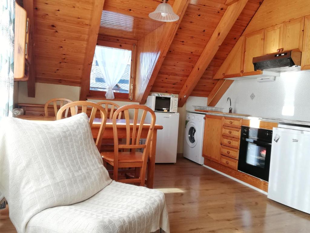 Kuchyň nebo kuchyňský kout v ubytování Apartament Ca de Gallisca Taüll Vistas Espectaculares