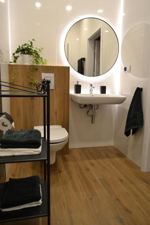 Koupelna v ubytování Apartamenty Toszeckie