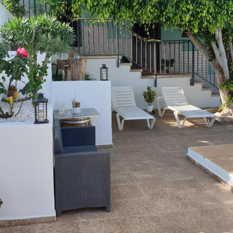 A patio or other outdoor area at Casa Reina del Atlántico
