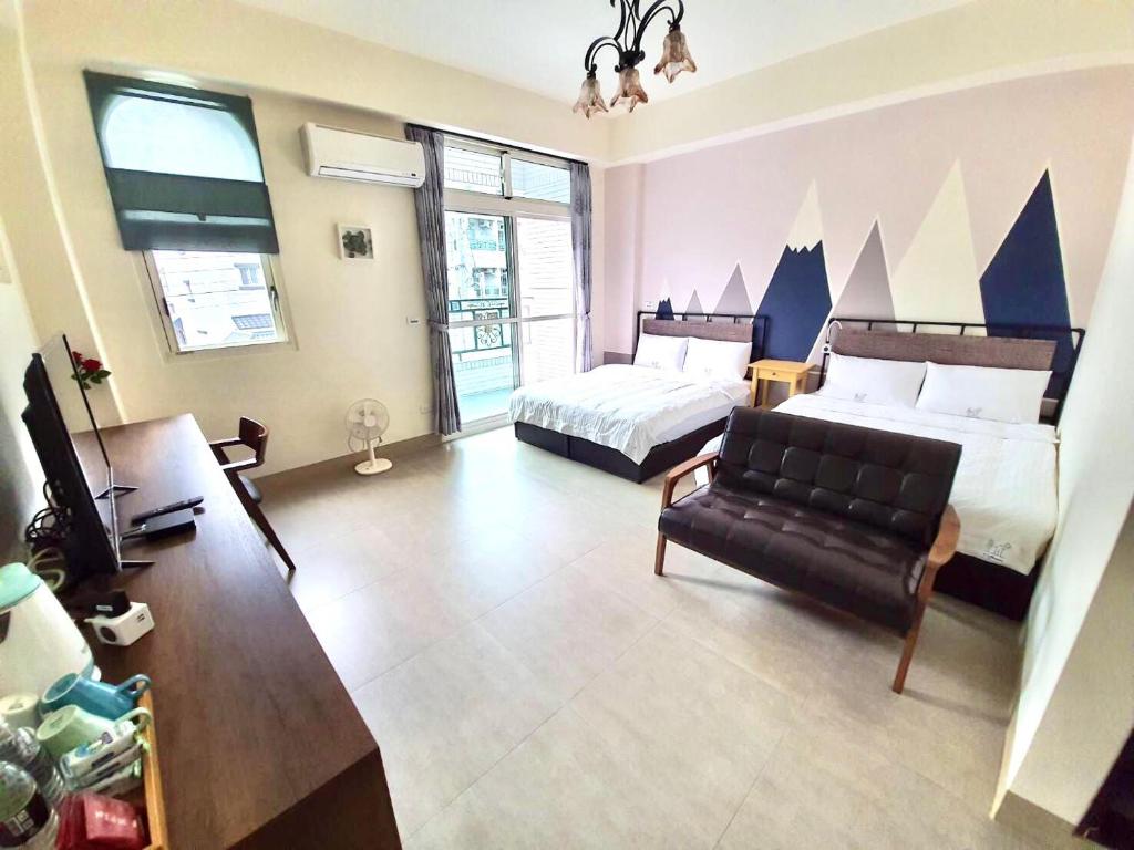 Postel nebo postele na pokoji v ubytování No.51 Ruisui Homestay