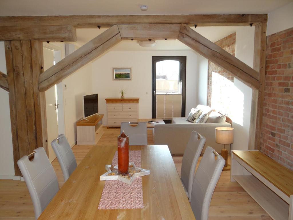 Posezení v ubytování Speicher Residenz Barth E2 App10