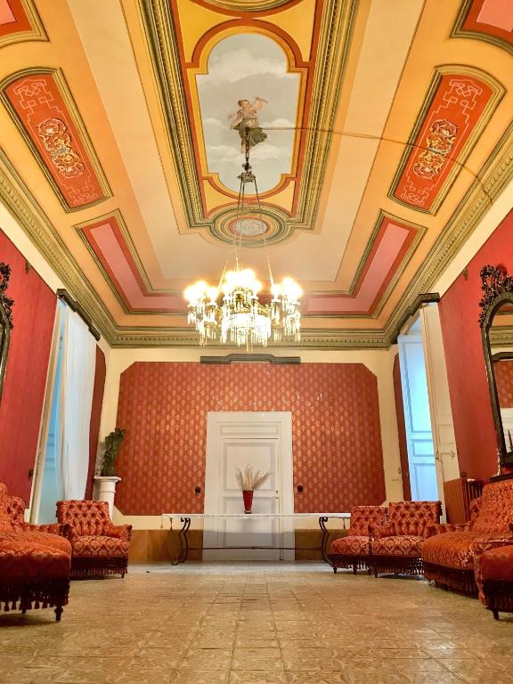 A seating area at Palazzo Introna