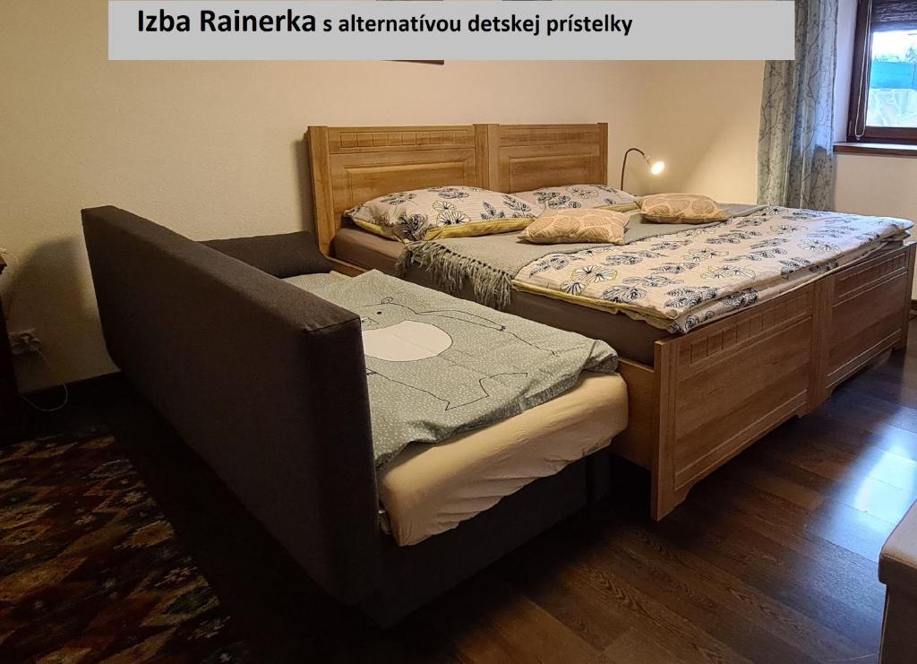 Posteľ alebo postele v izbe v ubytovaní Villa Korálka