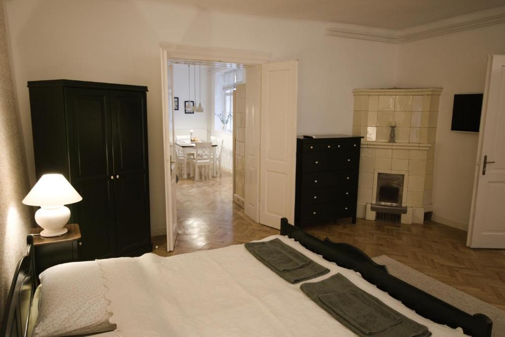 Postel nebo postele na pokoji v ubytování Ister Guesthouse
