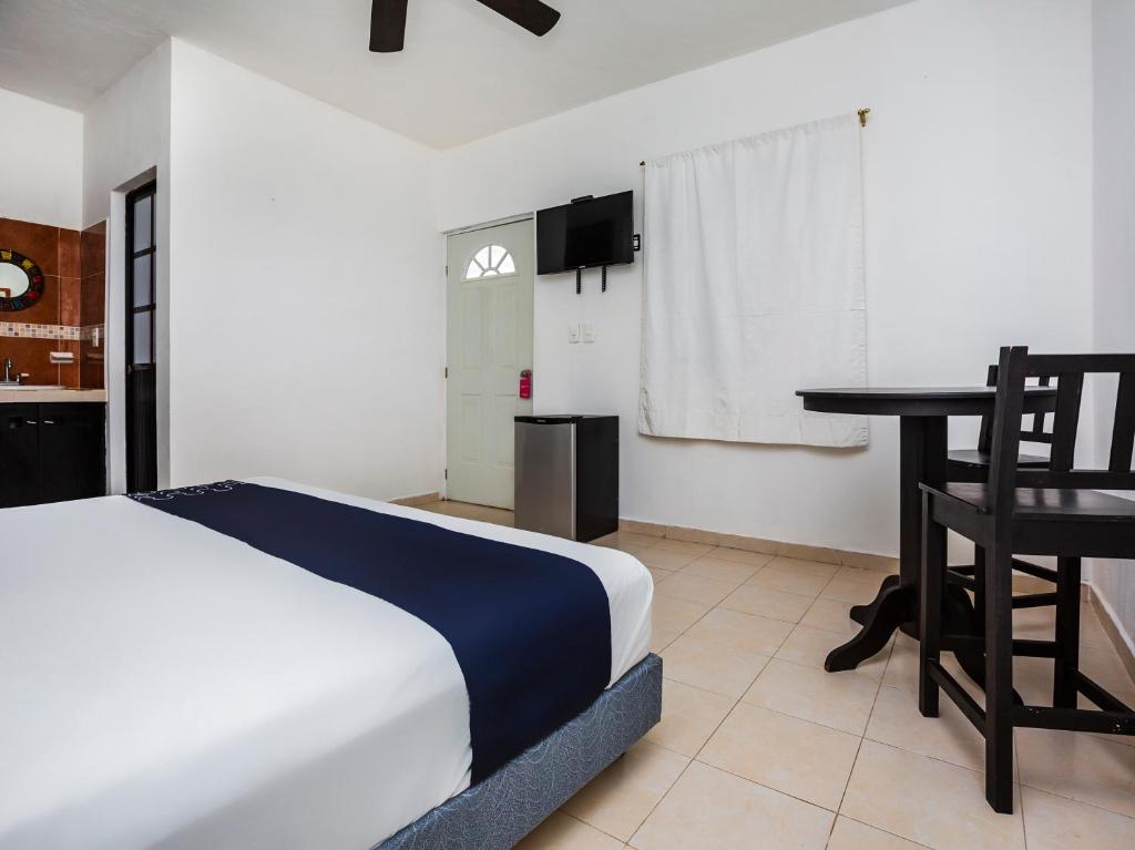 Postel nebo postele na pokoji v ubytování Hotel Zazil-Naj