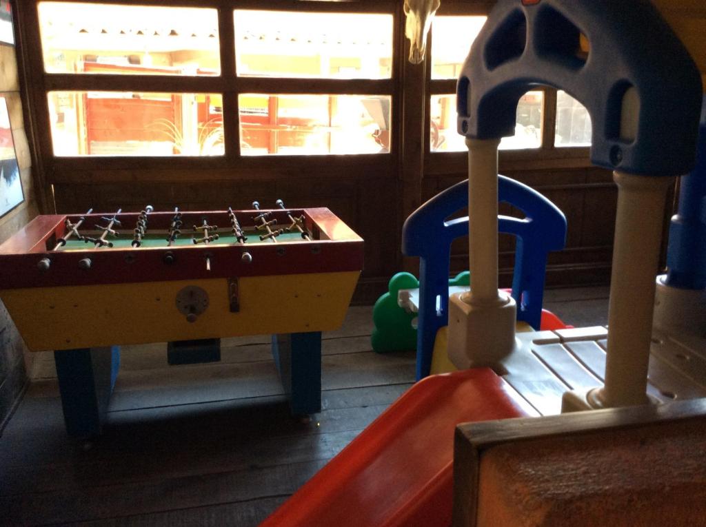 Biliár nebo kulečník v ubytování Hosteria Covadonga