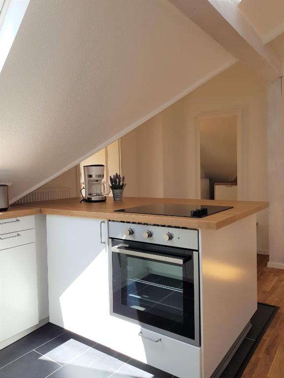 Kuchyň nebo kuchyňský kout v ubytování Elisabeth Apartments