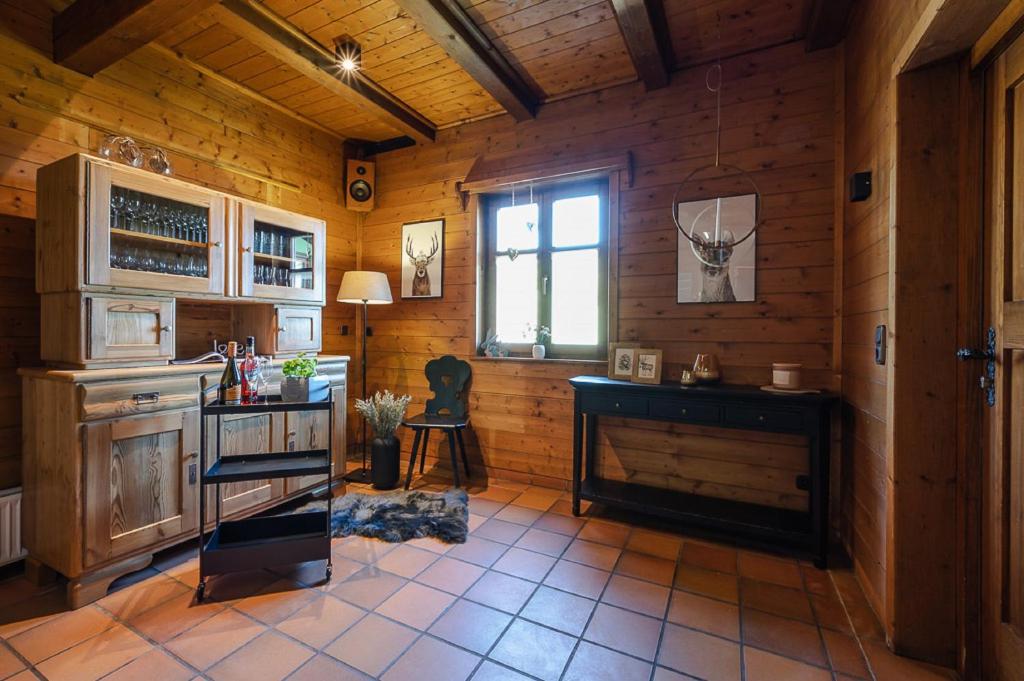 Kuchyň nebo kuchyňský kout v ubytování Ferienhäuser zur Schäferei