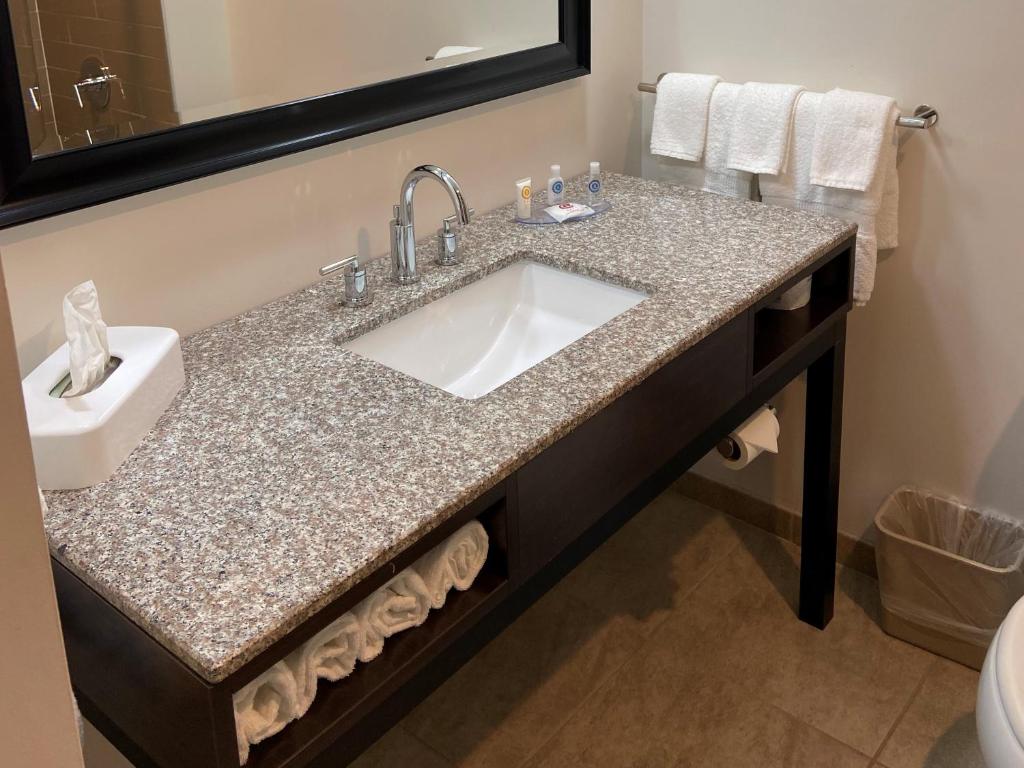 Koupelna v ubytování Comfort Inn