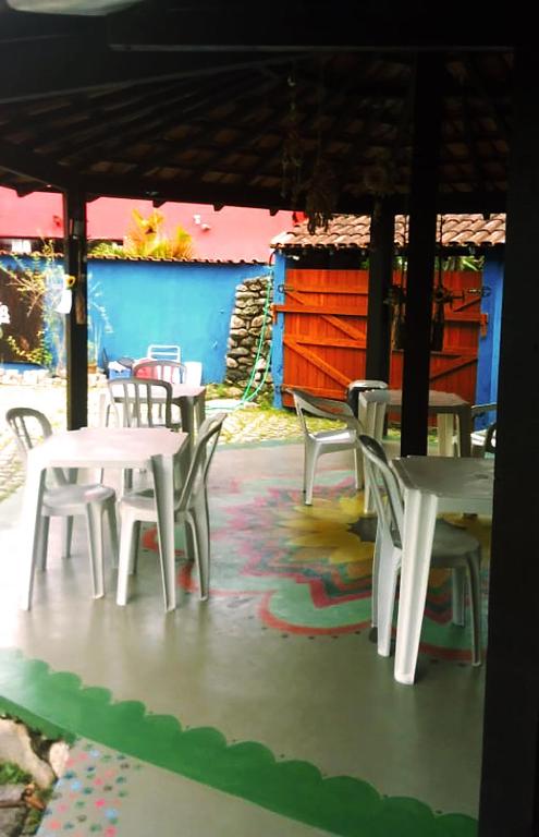 Restaurace v ubytování Pousada Em Busca do Sol