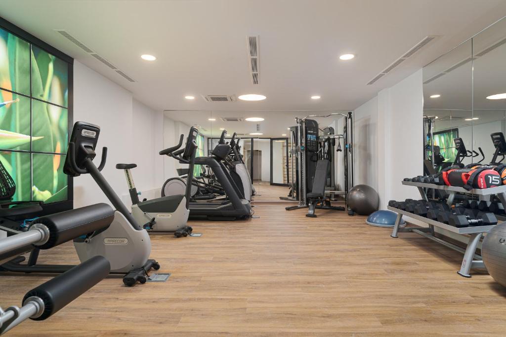 Fitness centrum a/nebo fitness zařízení v ubytování Chez Abel