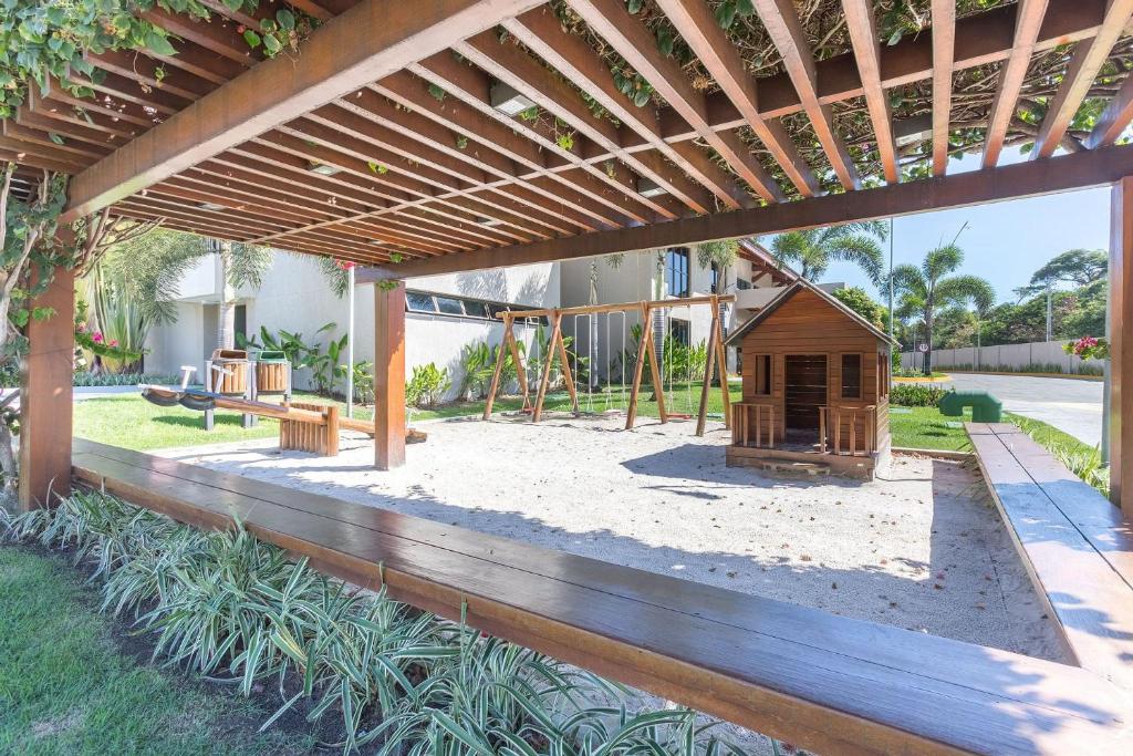  Flat cercado pelo paraíso no Beach Class Eco Life