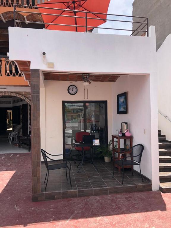 Un balcón o terraza en Bungalows Flamingos