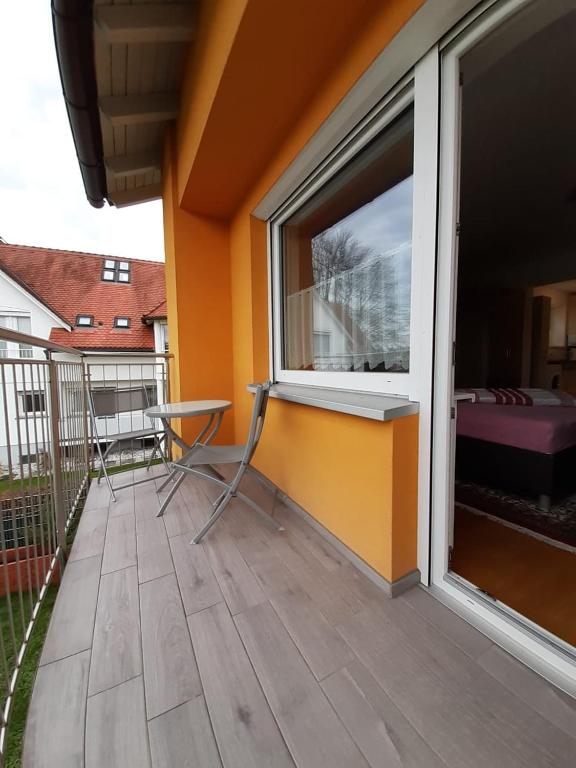 Balkón nebo terasa v ubytování Familie Ohneberg