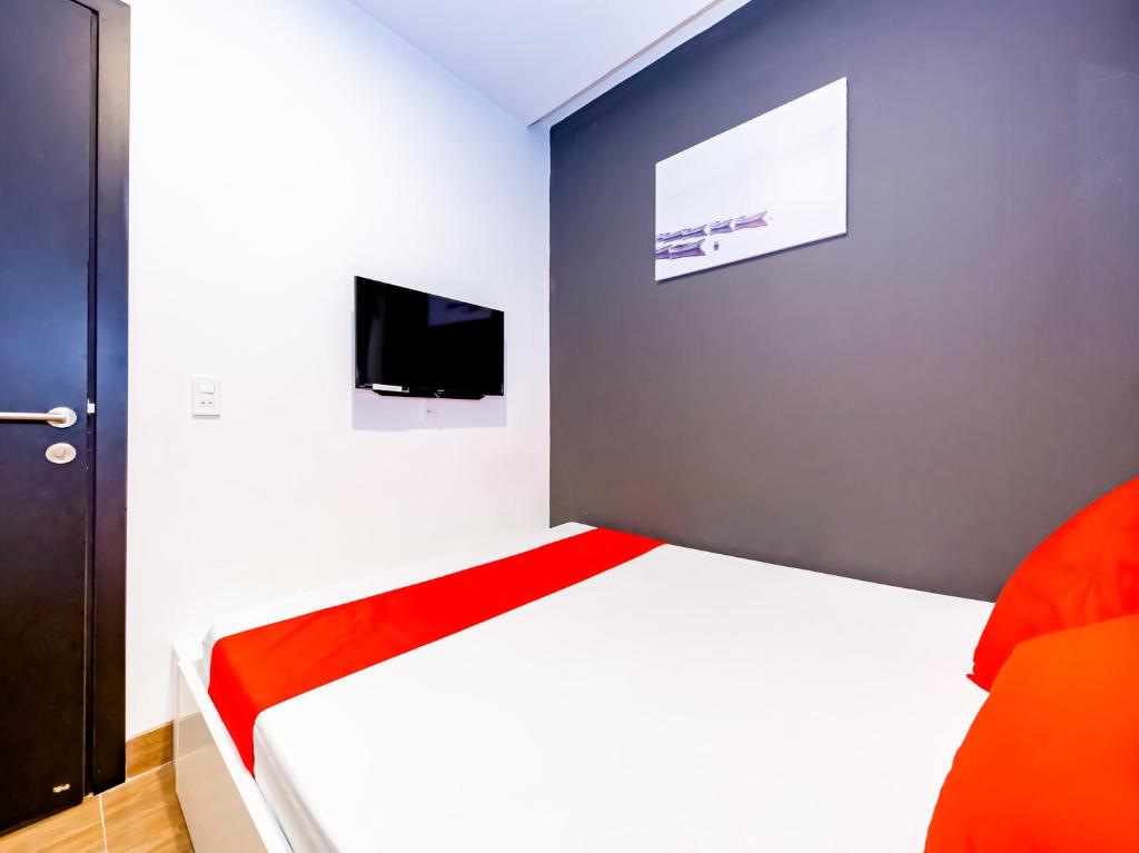 TV a/nebo společenská místnost v ubytování QA Hotel Dalat - City Centre