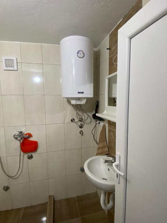 Koupelna v ubytování Apartman "Majka"