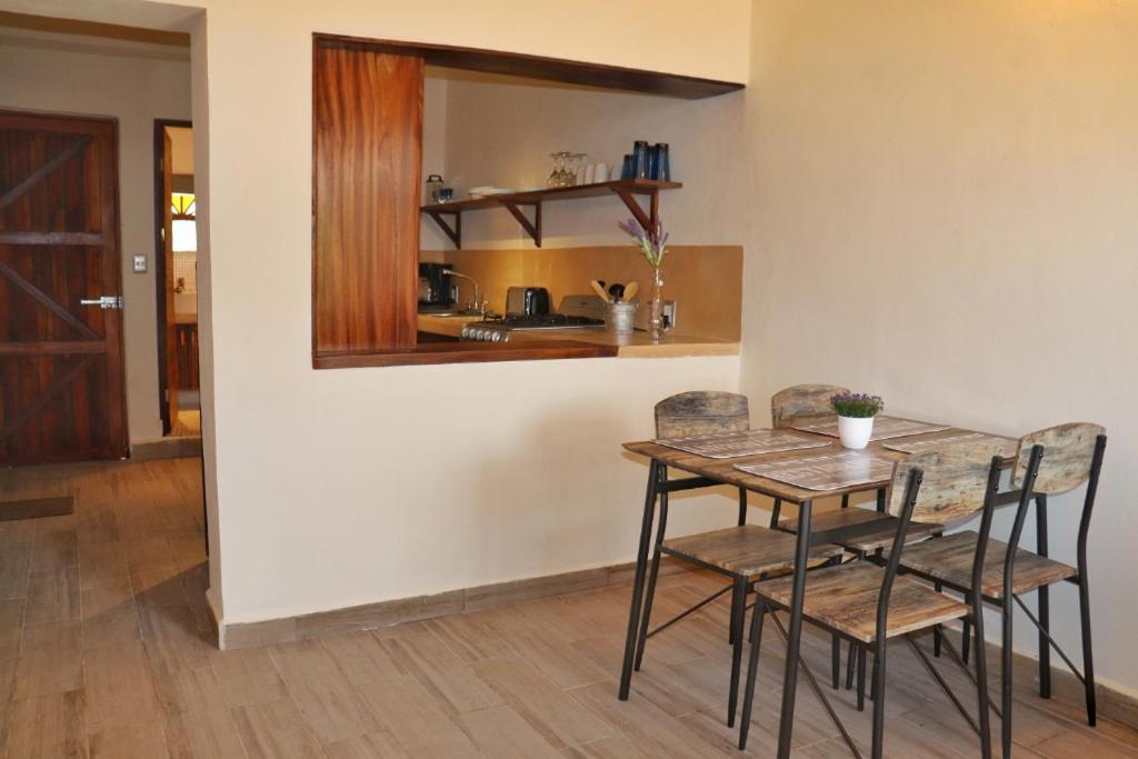 Kuchyň nebo kuchyňský kout v ubytování Hotel Sur Bacalar