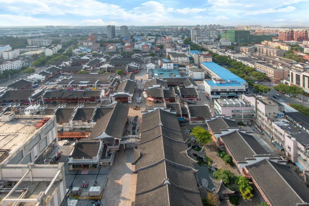 Nespecifikovaný výhled na destinaci Songjiang nebo výhled na město při pohledu z hotelu