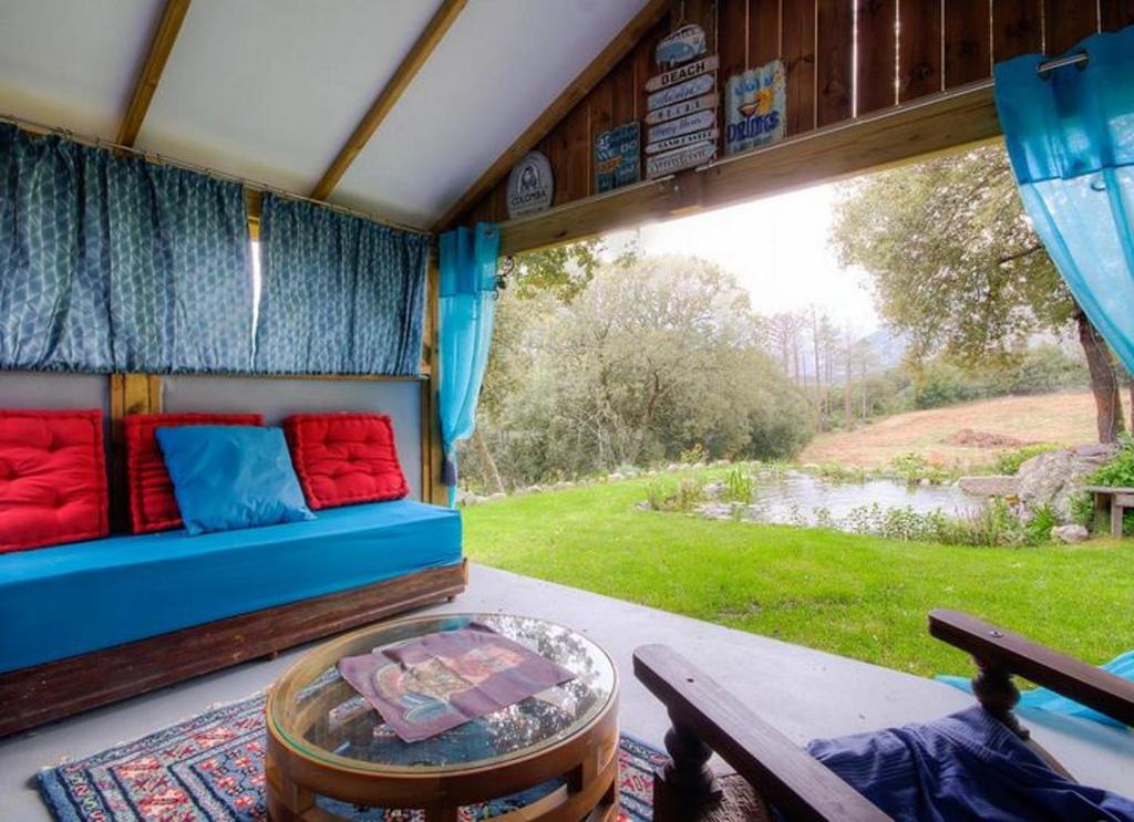 Zahrada ubytování Appartement confortable à Moltifao, vue sur montagne, 50 m²