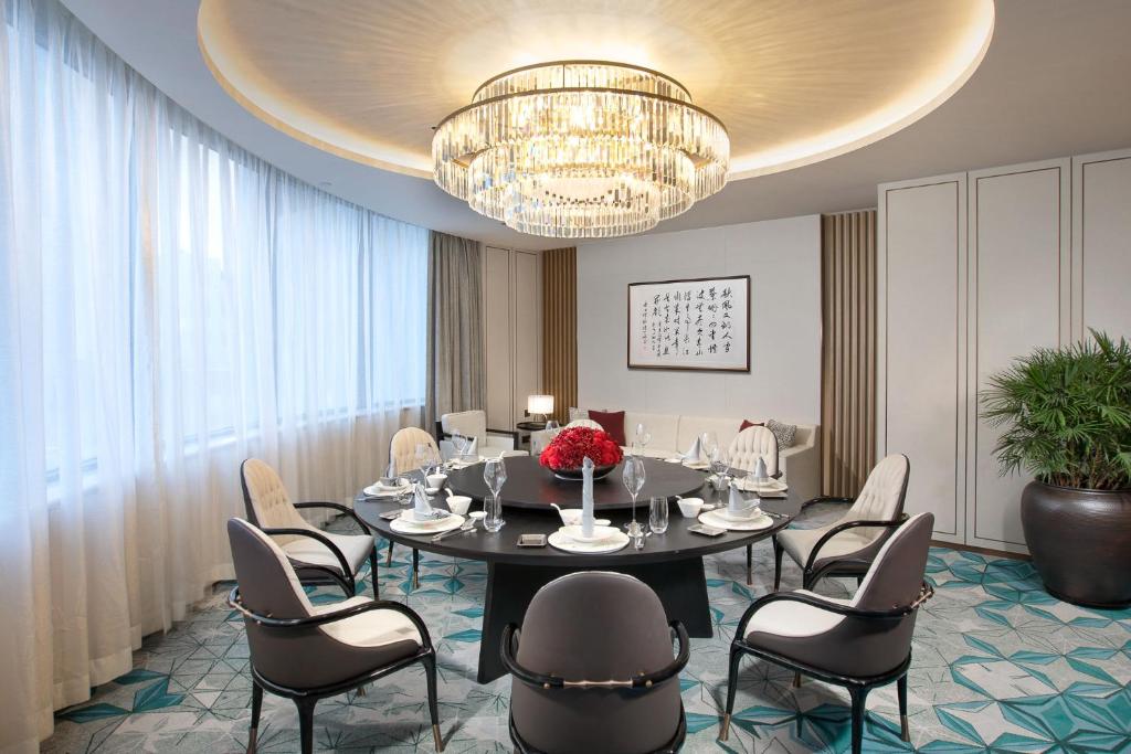 Posezení v ubytování Foreign Trade Centre C&D Hotel,Fuzhou